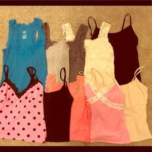 Lot of 10 Tanks & Camisoles